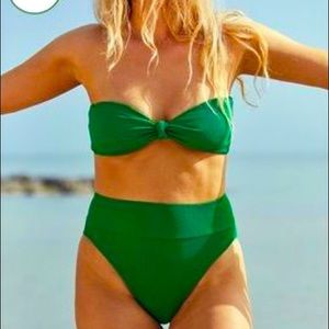 💚Aerie Emerald Green Ribbed Bikini💚